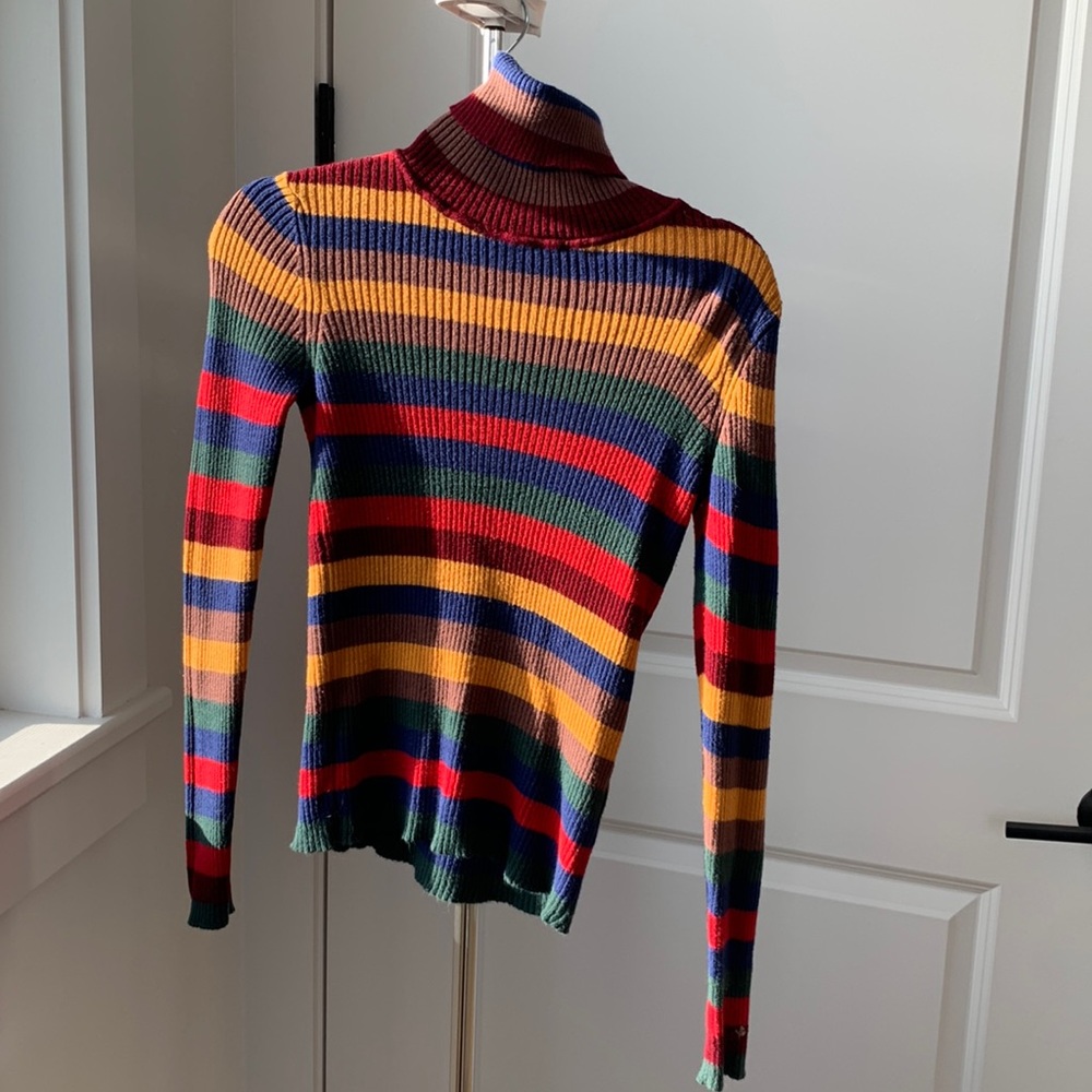 Staud stripe turtleneck sweater